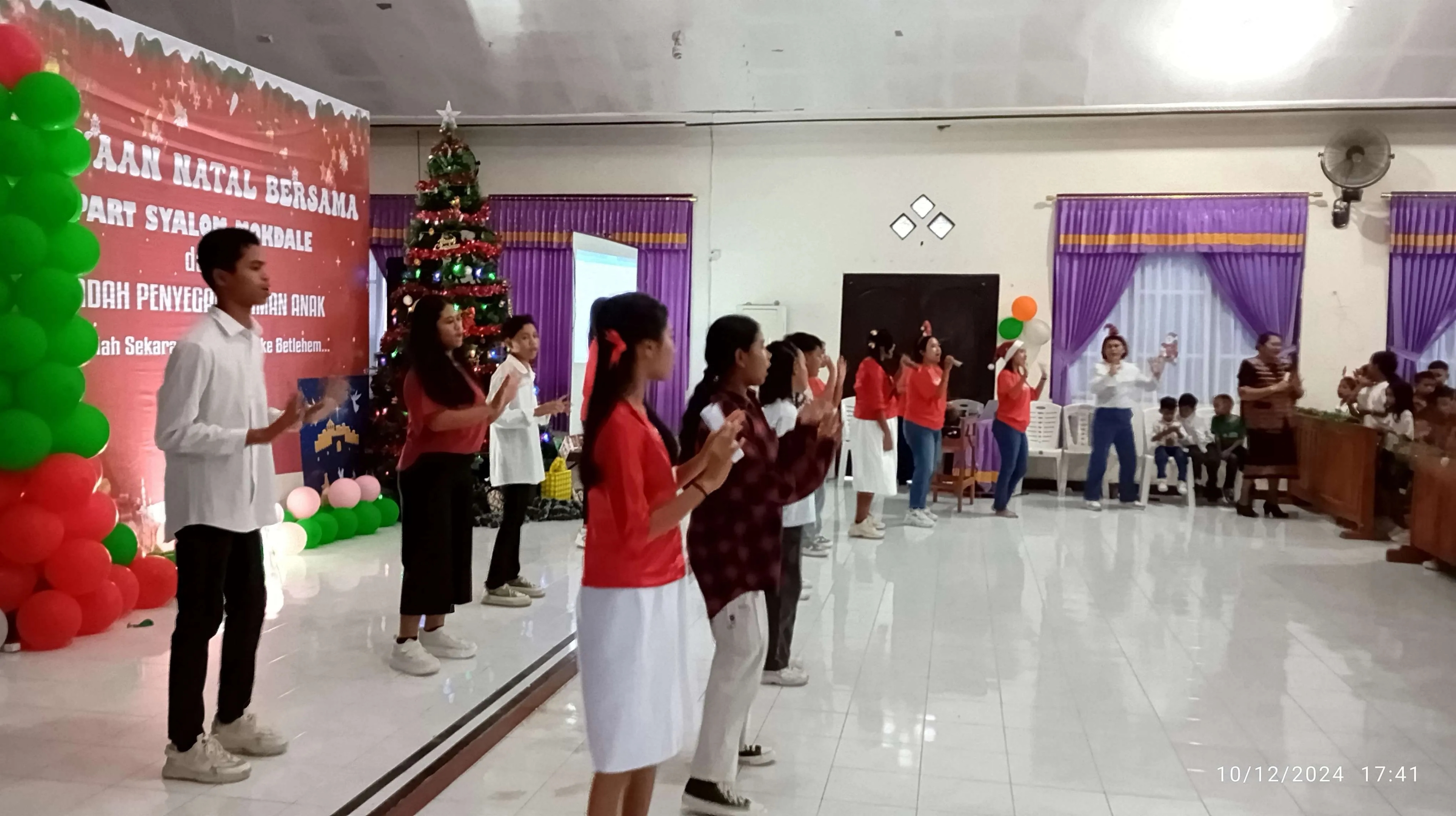 Kemeriahan Natal PART Syalom Mokdale: Aksi Dance dan Hafalan Alkitab Warnai Ibadah Anak